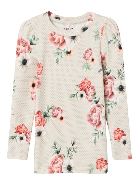 NAME IT Blomster Bluse Holly Peyote Melange